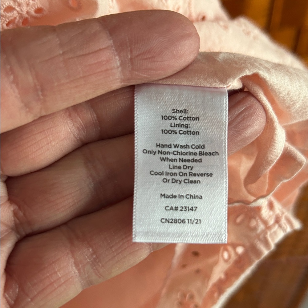 Talbots peach top - Picture 6 of 7